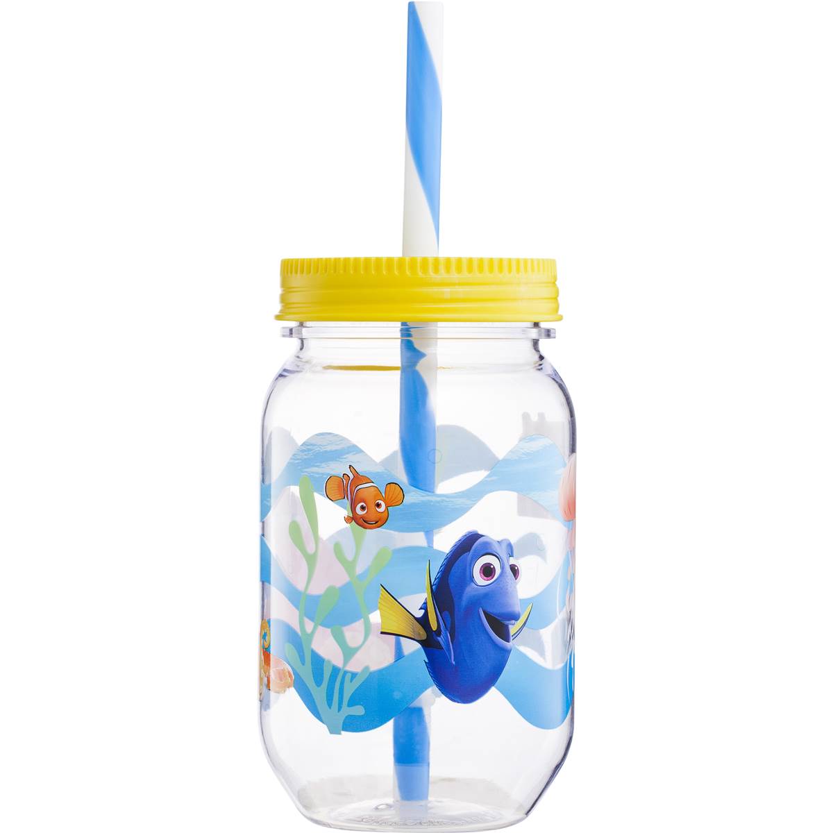 Zak Finding Dory Yellow Mason Jar With Yellow Lid Each Woolworths