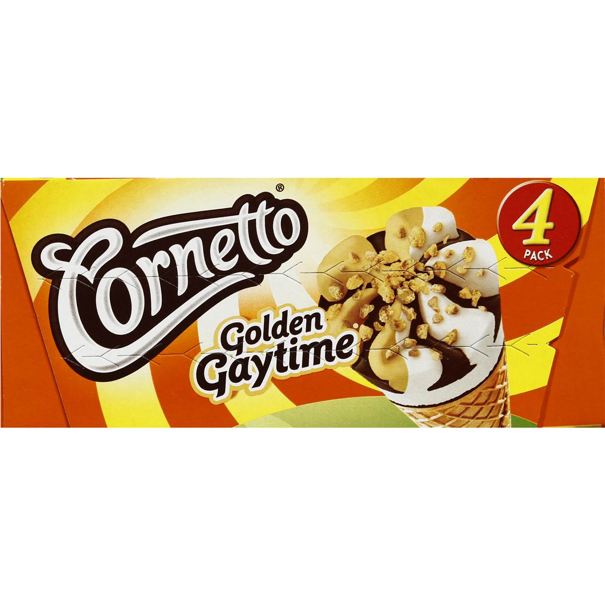 Streets Cornetto Golden Gaytime 4pk 440ml | Woolworths