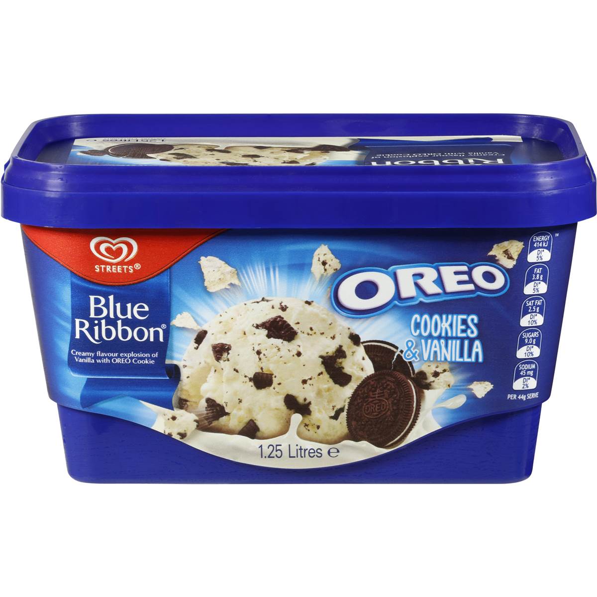 Blue Ribbon Reduced Fat Ice Cream Oreo Cookies &amp; Cream 1