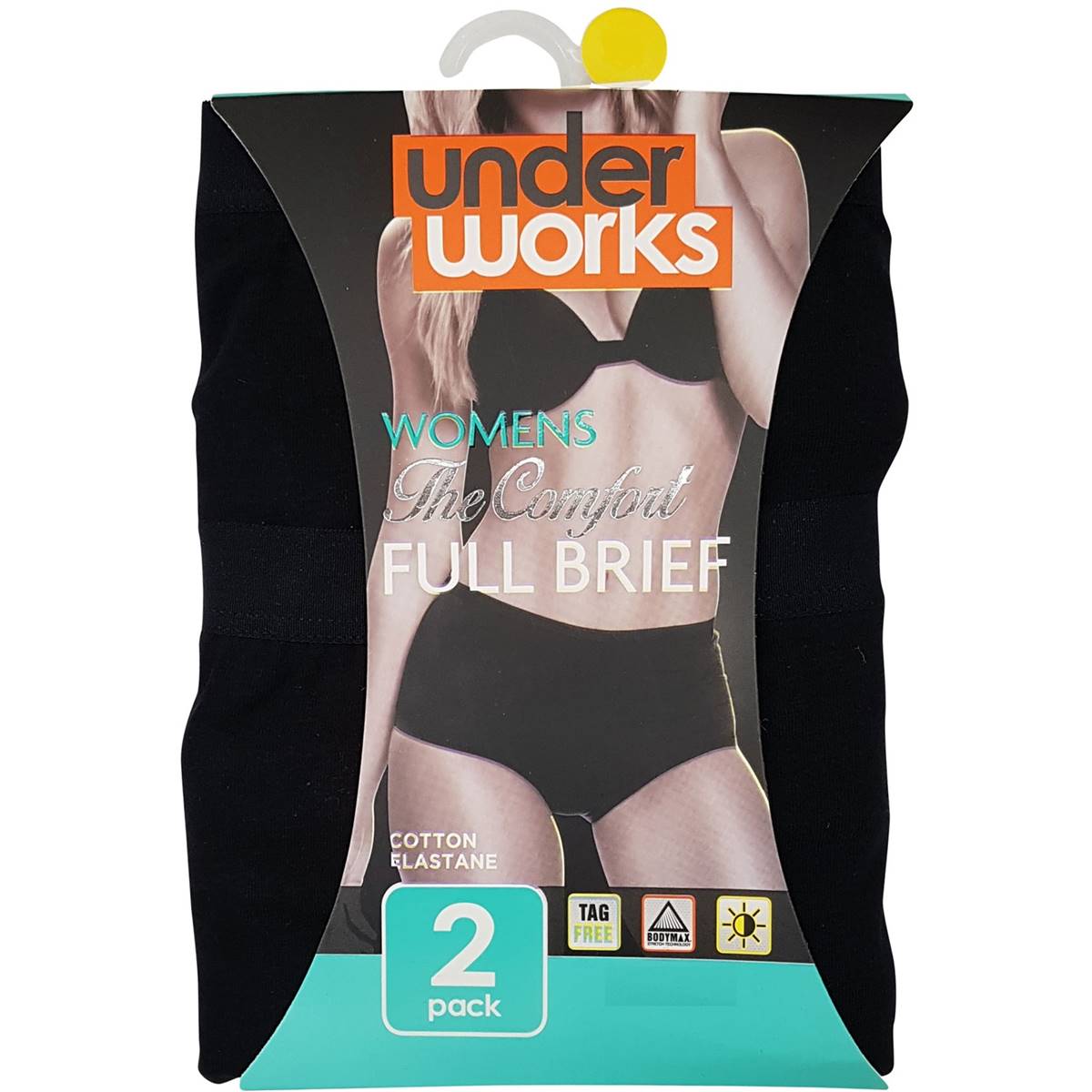 Underworks Underwear Womens Classic Full Brief Size 16 2 Pack Woolworths