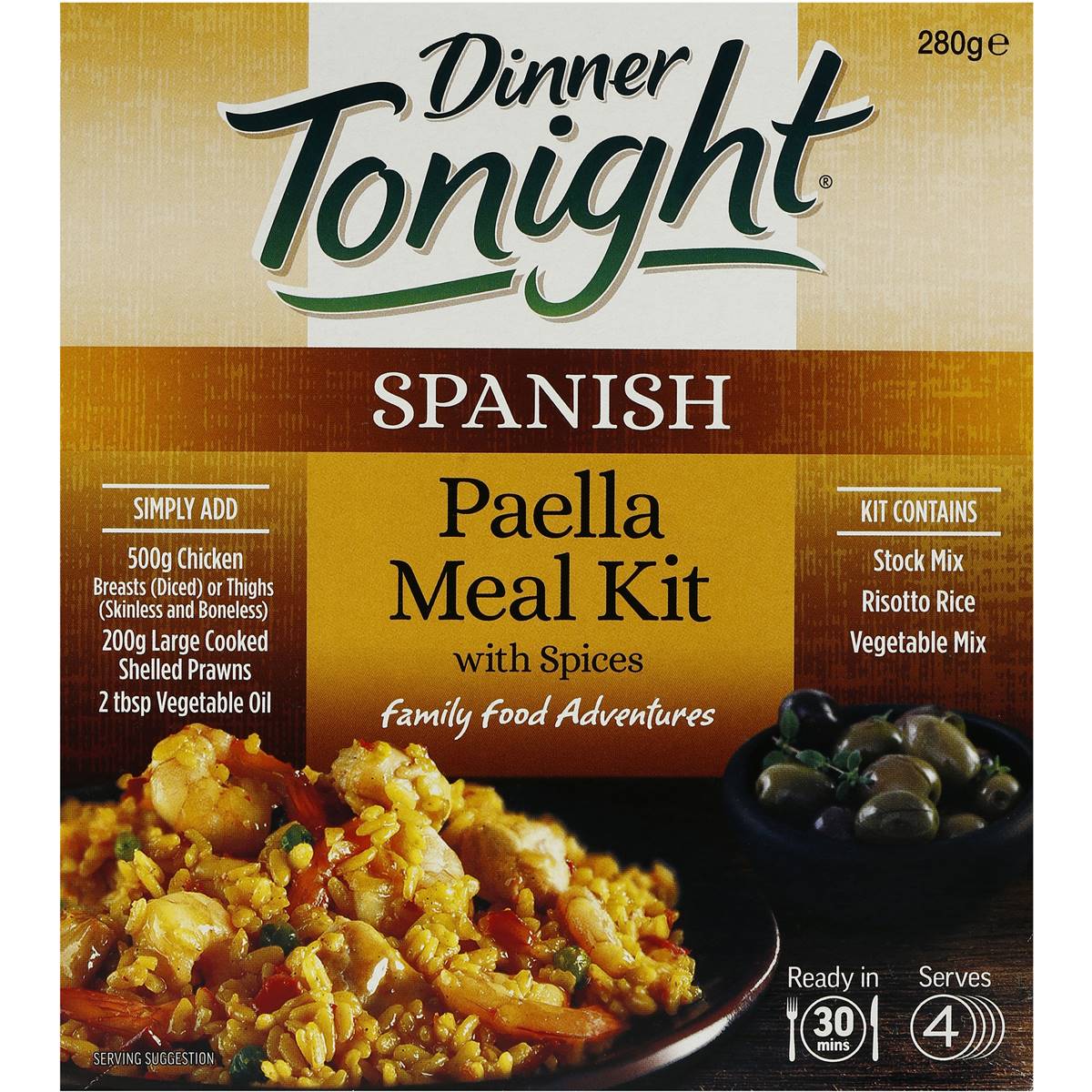 Dinner Tonight Meal Kit Spanish Paella 280g Woolworths