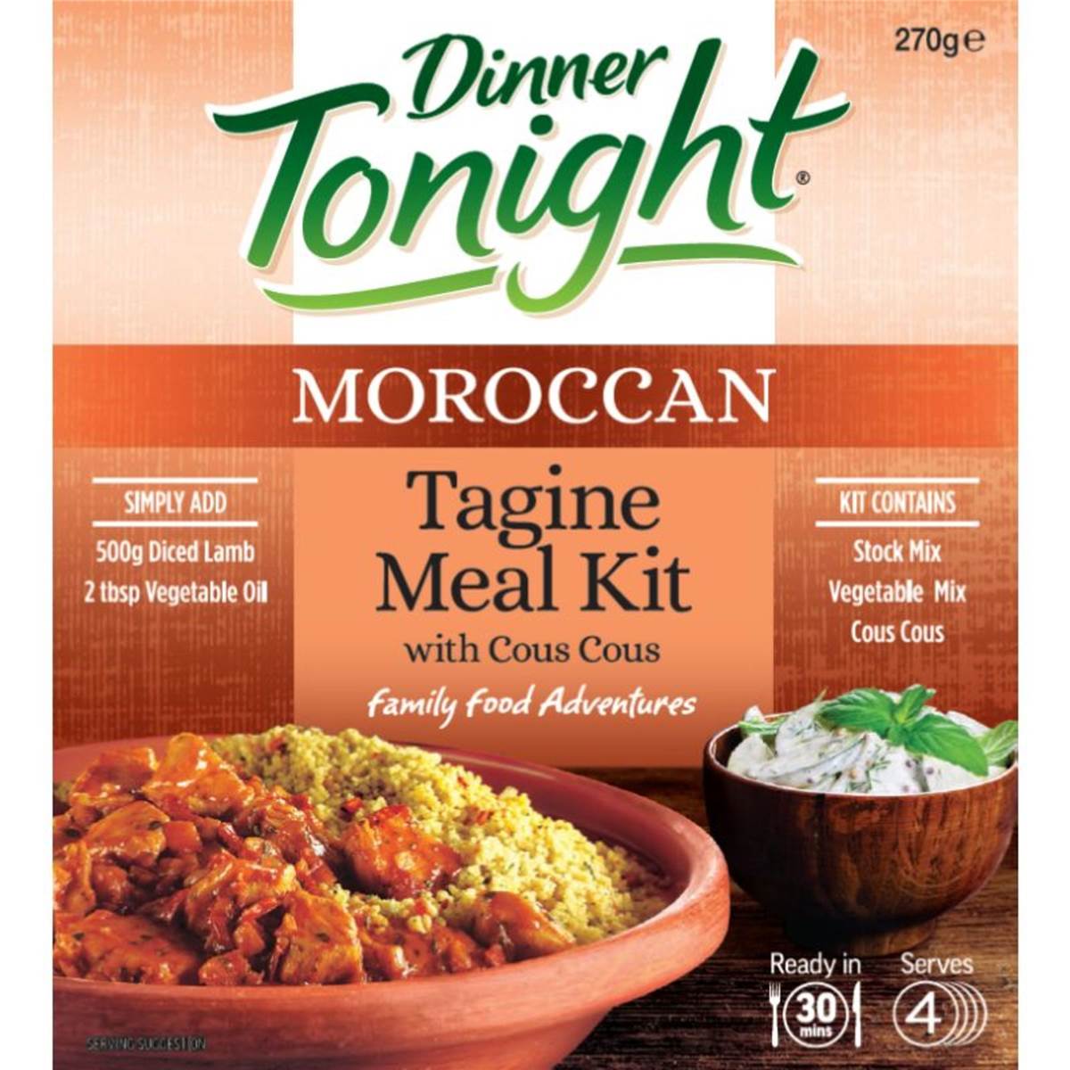 Dinner Tonight Meal Kit Moroccan Tagine 275g Woolworths