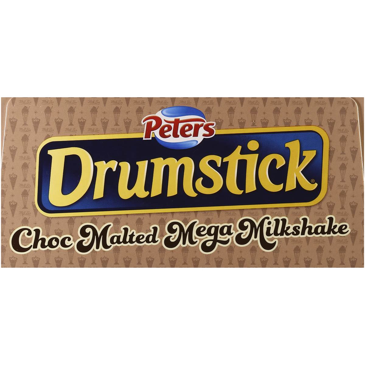 Peters Drumstick Ice Cream Chocolate Mega Milkshake 4pk 476ml Woolworths