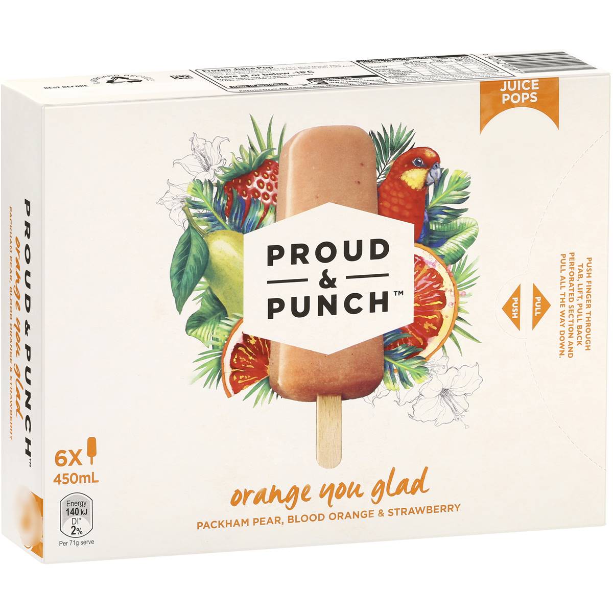 Proud & Punch Sticks Orange You Glad 6 Pack Woolworths