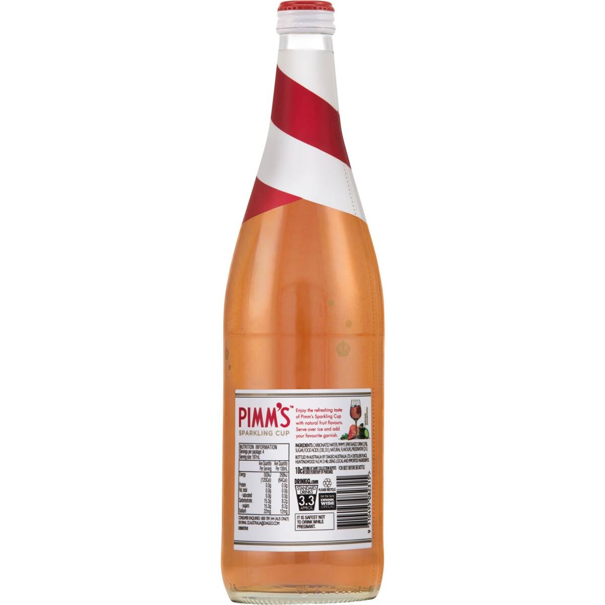 Pimm's Sparkling Cup Lemonade & Ginger Ale 750ml Woolworths