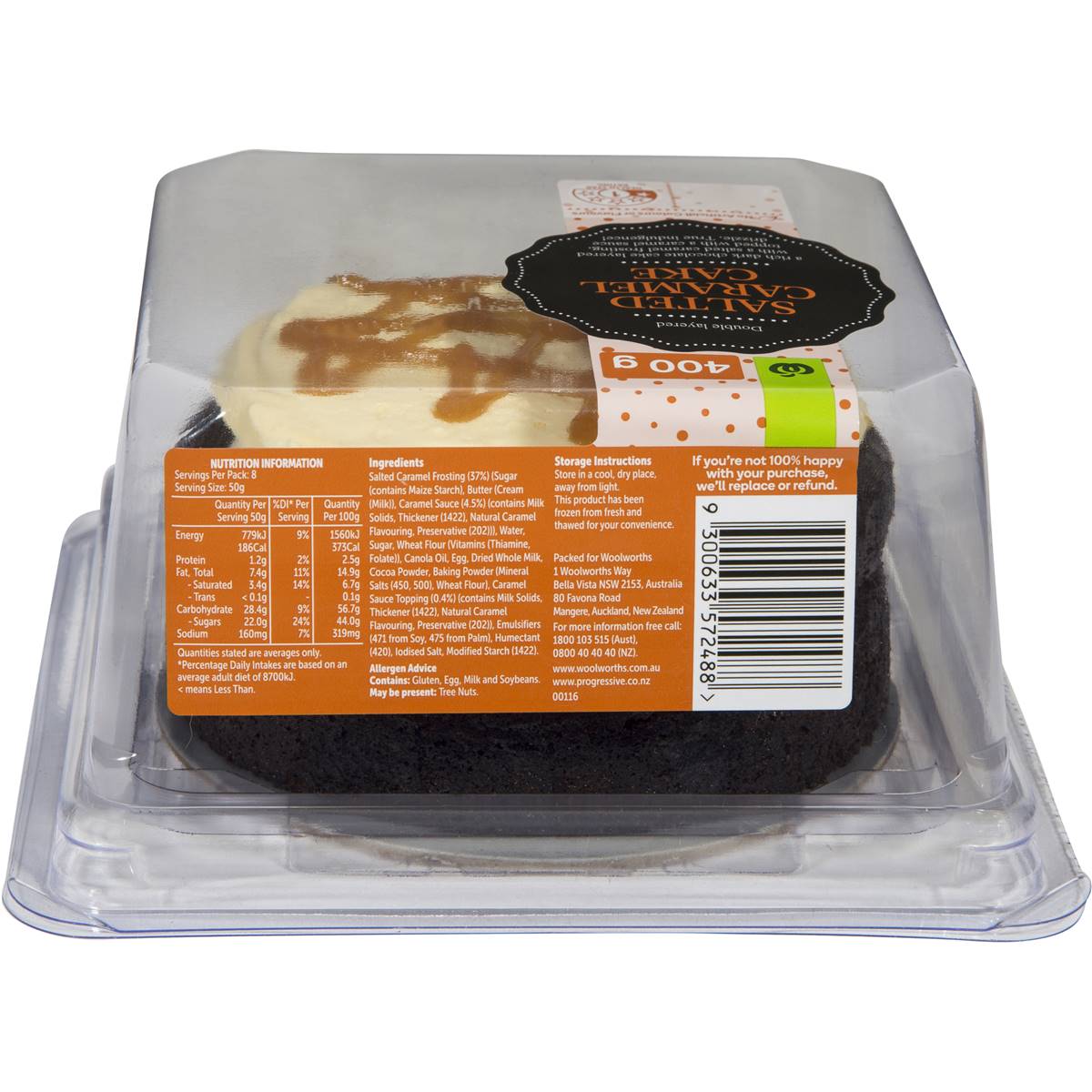 Woolworths Salted Caramel Cake 400g Woolworths