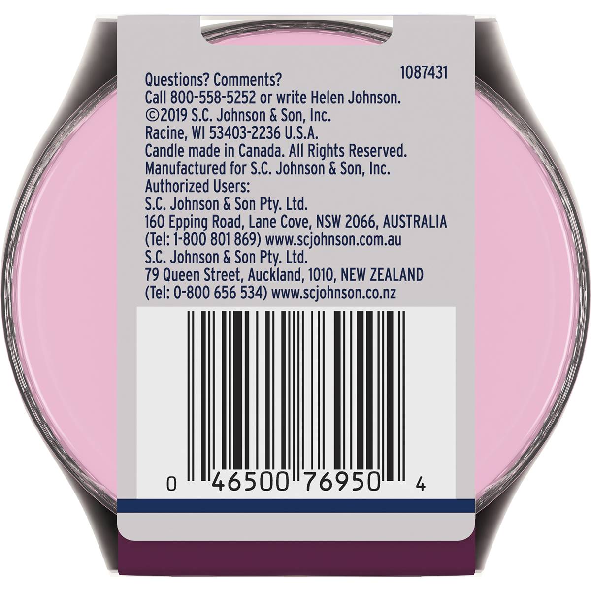 Glade Glade Candle Air Freshener Angel Whispers 96g Woolworths