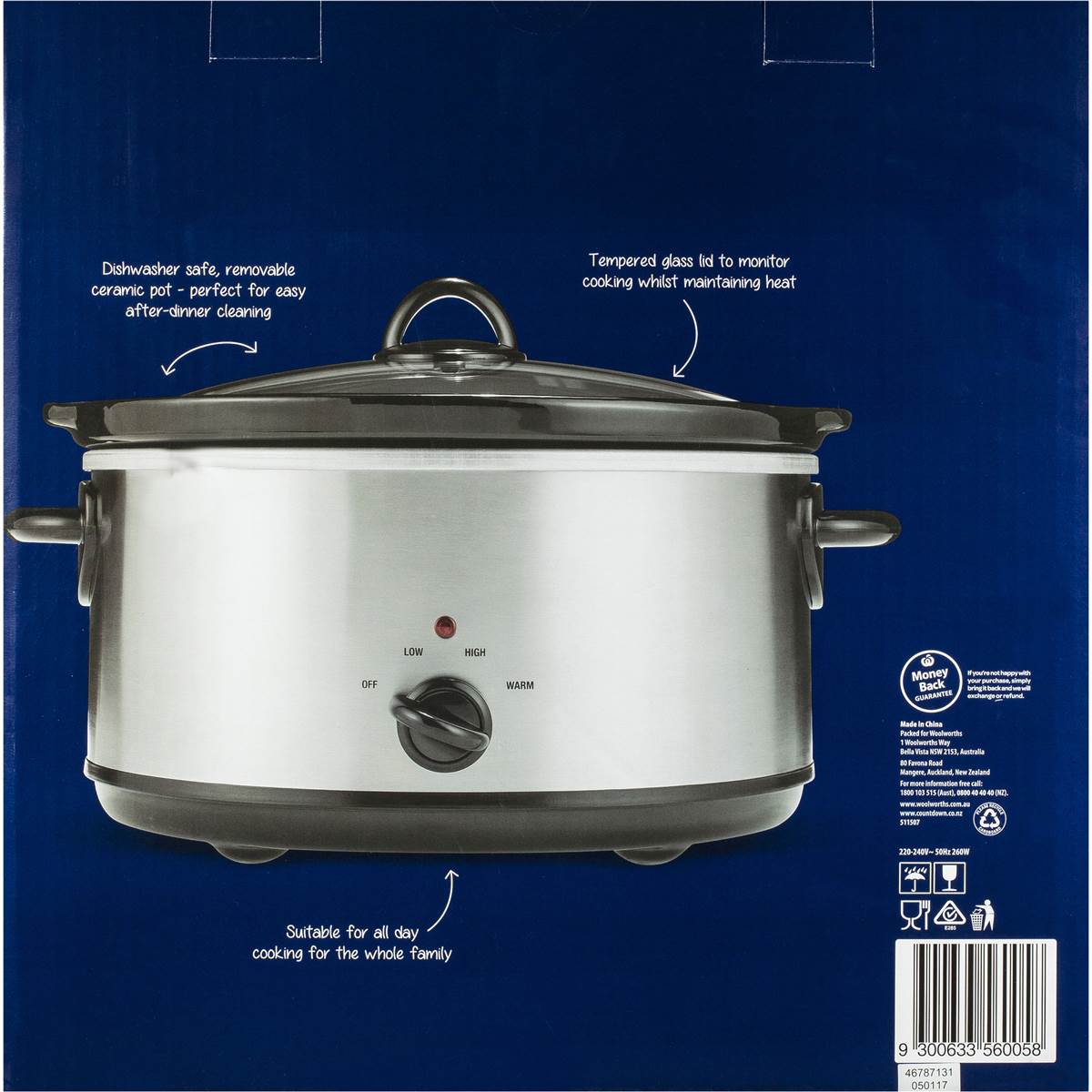 Adesso Slow Cooker 5.5l Each Woolworths