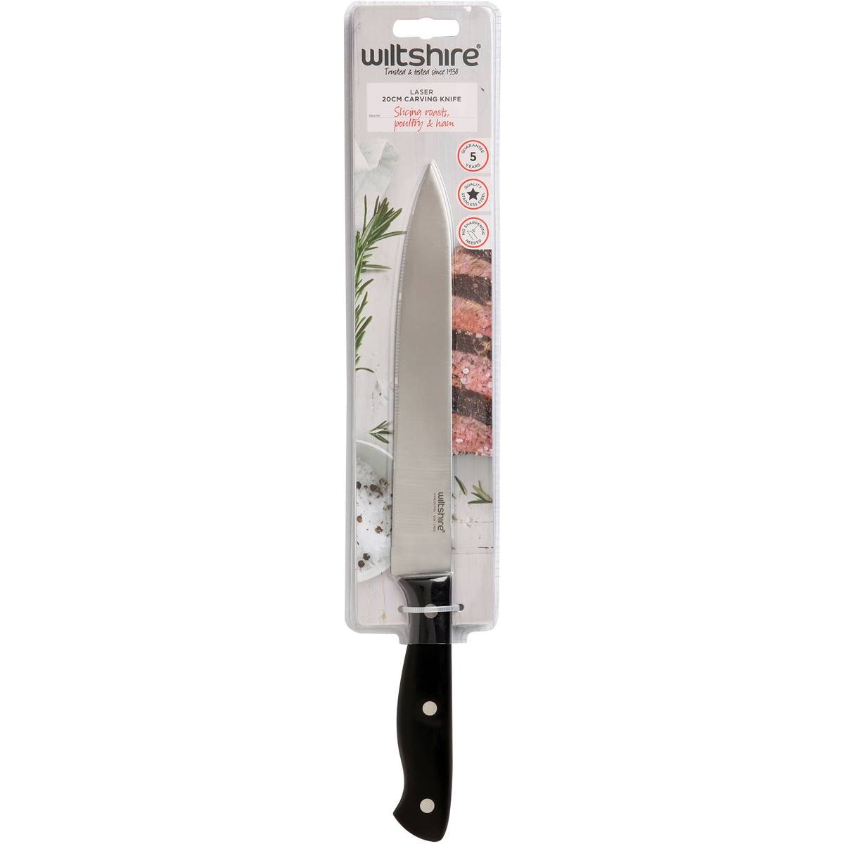 Wiltshire Triple Rivet Carving Knife 20cm Each | Woolworths