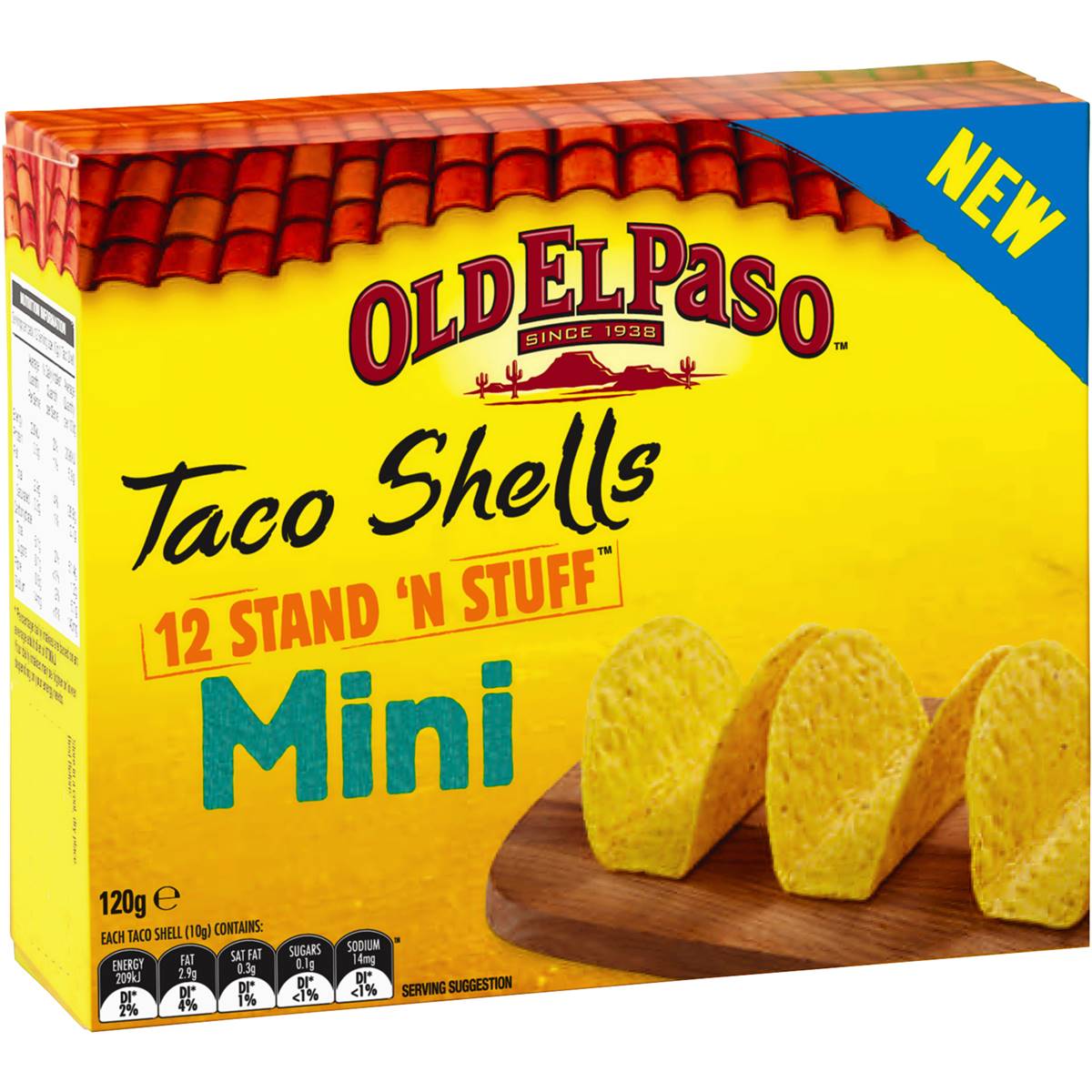 Old El Paso Mini Taco Shell Shell 12pk 120g Woolworths