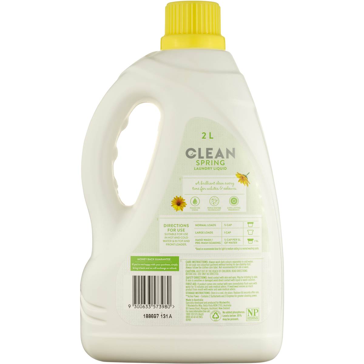 Clean Laundry Liquid Spring 2l Woolworths