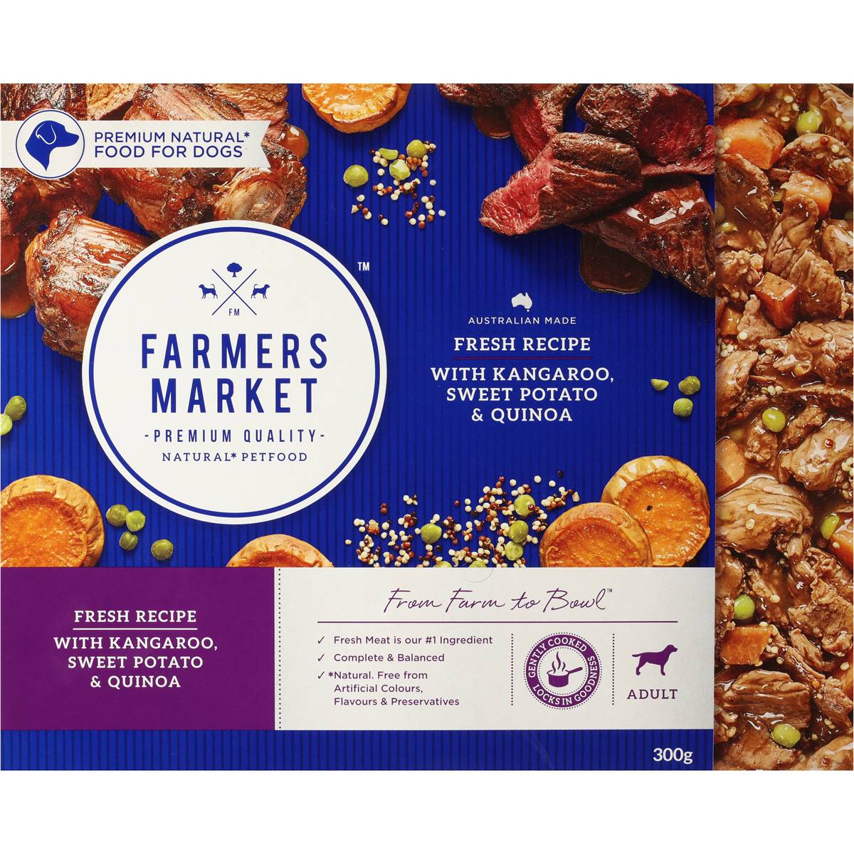 Farmers Market Adult Dog Food Kangaroo With Sweet Potato 300g Woolworths