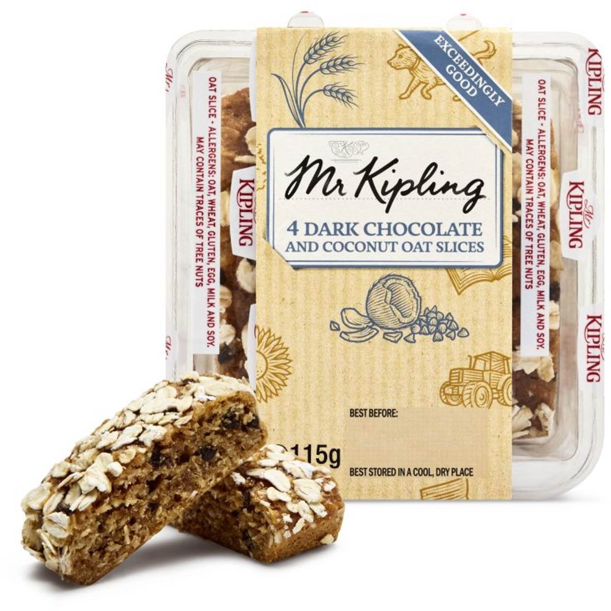 Mr Kipling Choc Coconut Slices 4pk Woolworths