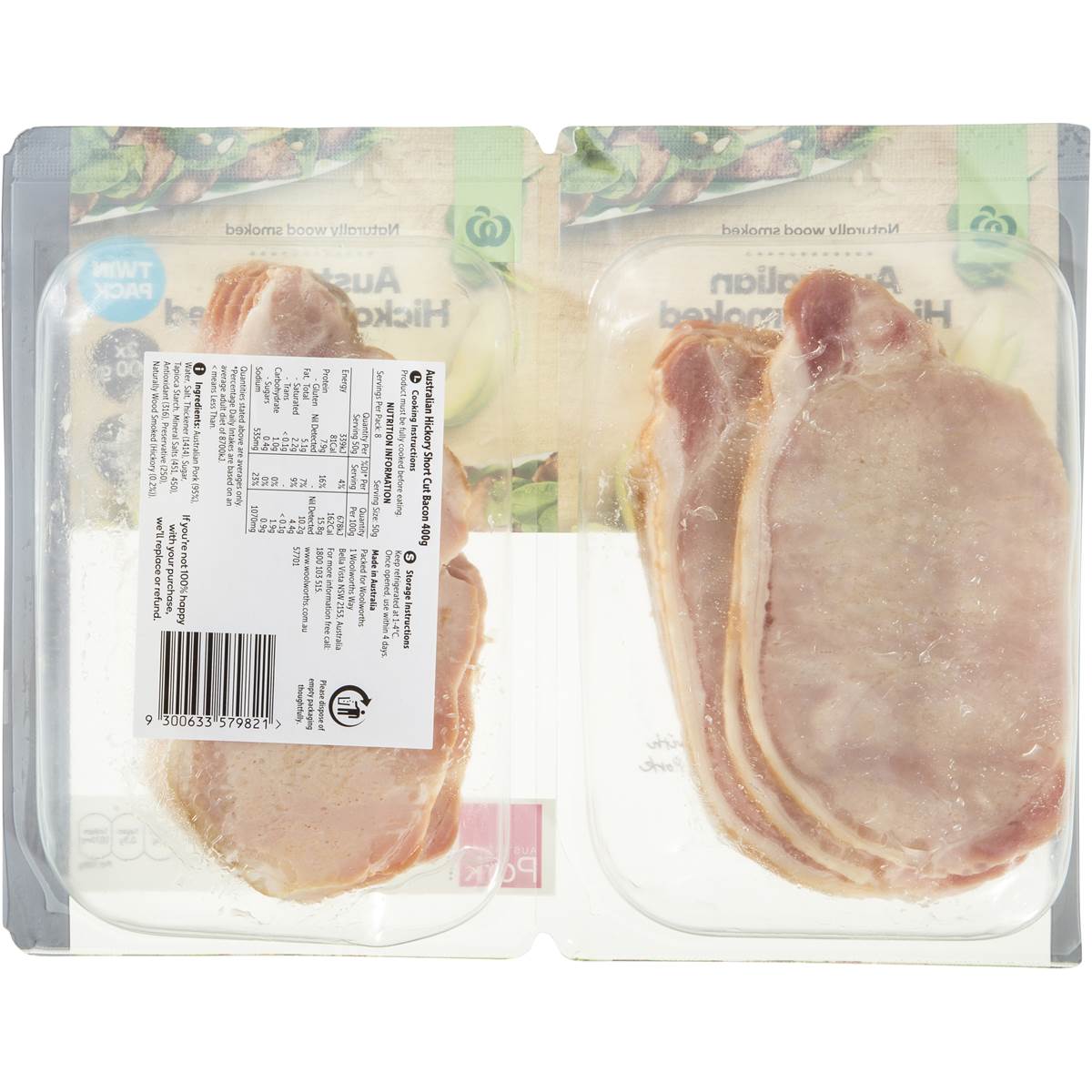 Woolworths Short Cut Bacon Hickory Smoked G Woolworths