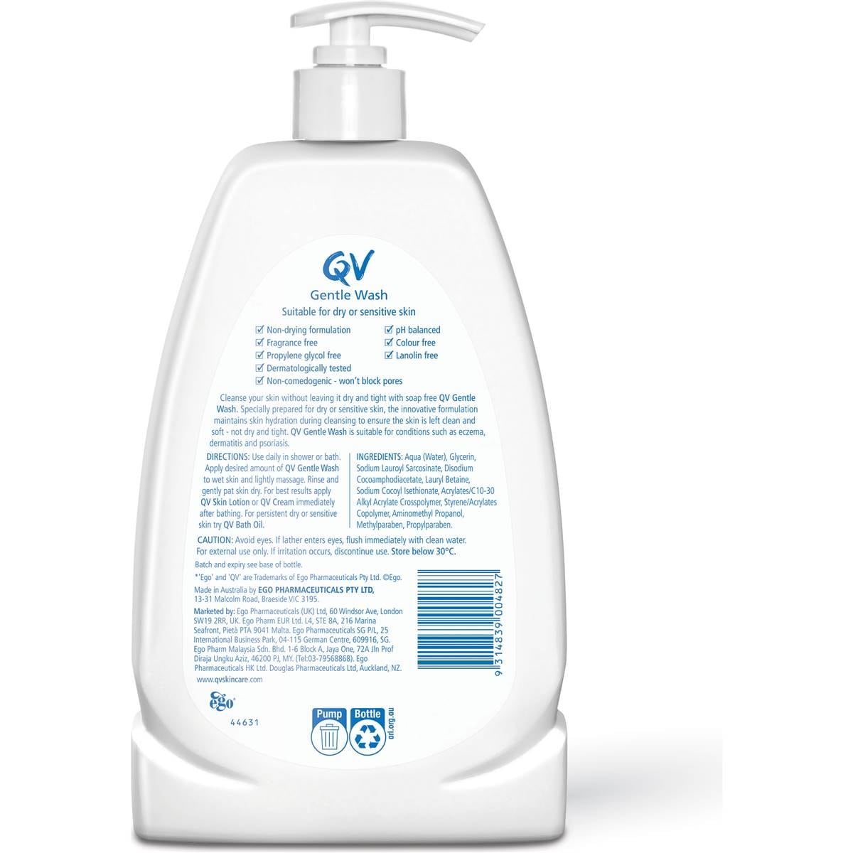 Qv Gentle Wash 1kg Woolworths