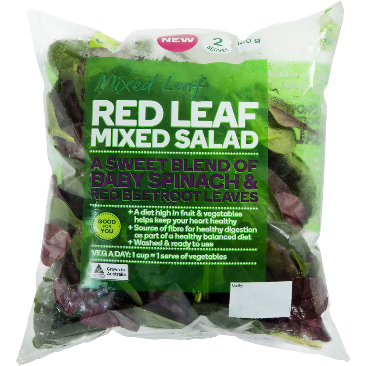 Woolworths Red Leaf Salad Mix 120g Woolworths