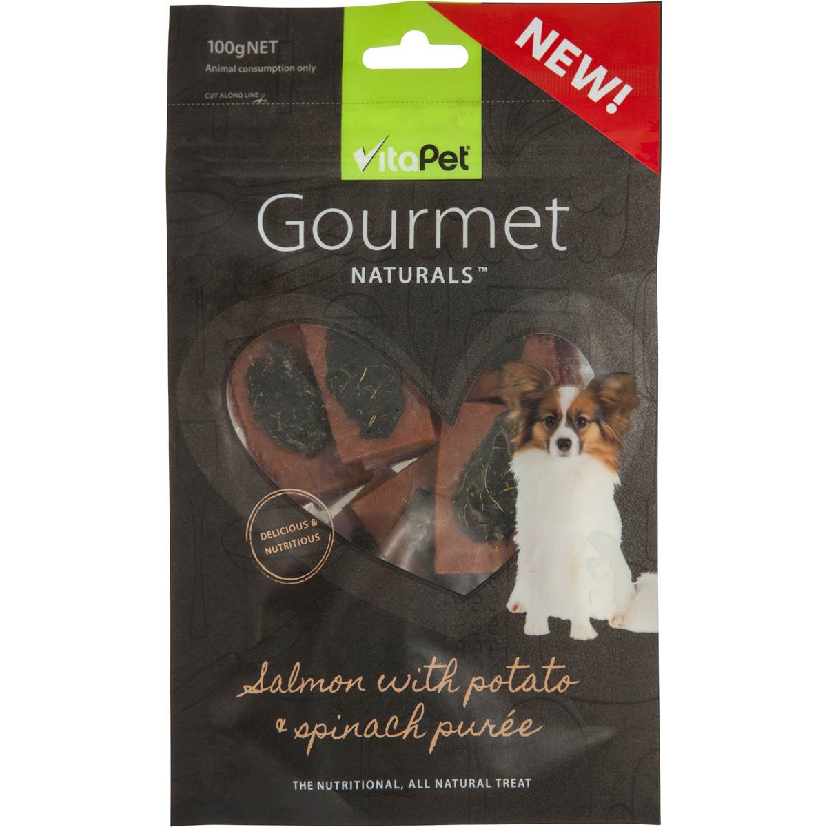 Vitapet Treat Salmon Puree 100g Woolworths