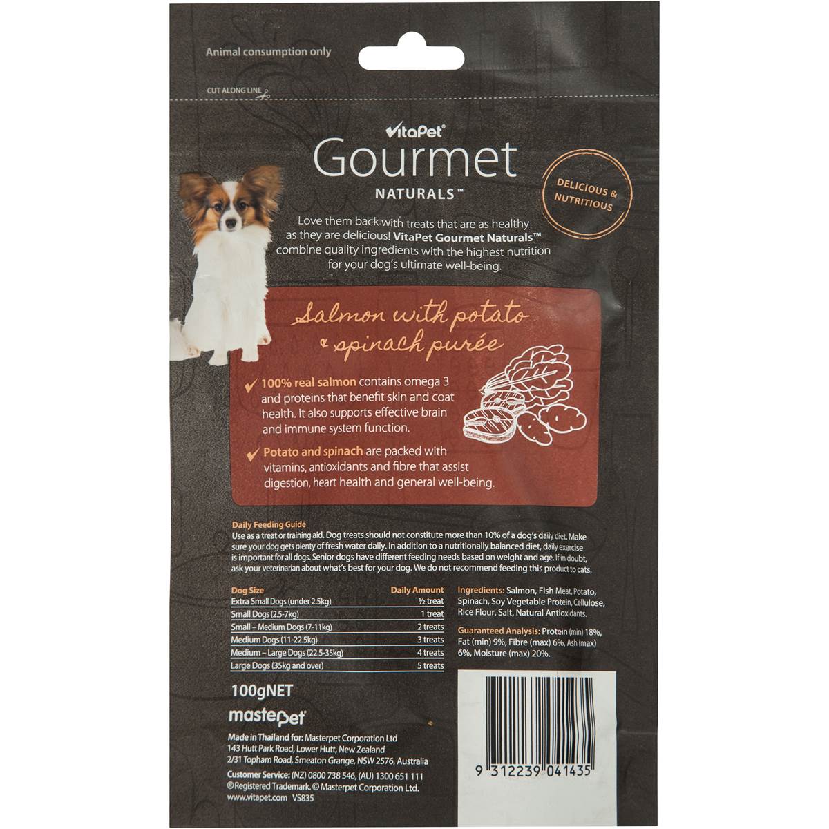 Vitapet Treat Salmon Puree 100g Woolworths