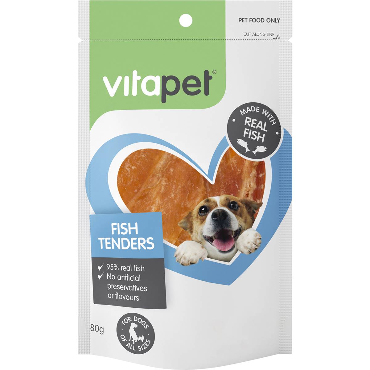 Vitapet Jerhigh Treat Fish Tenders 80g Woolworths