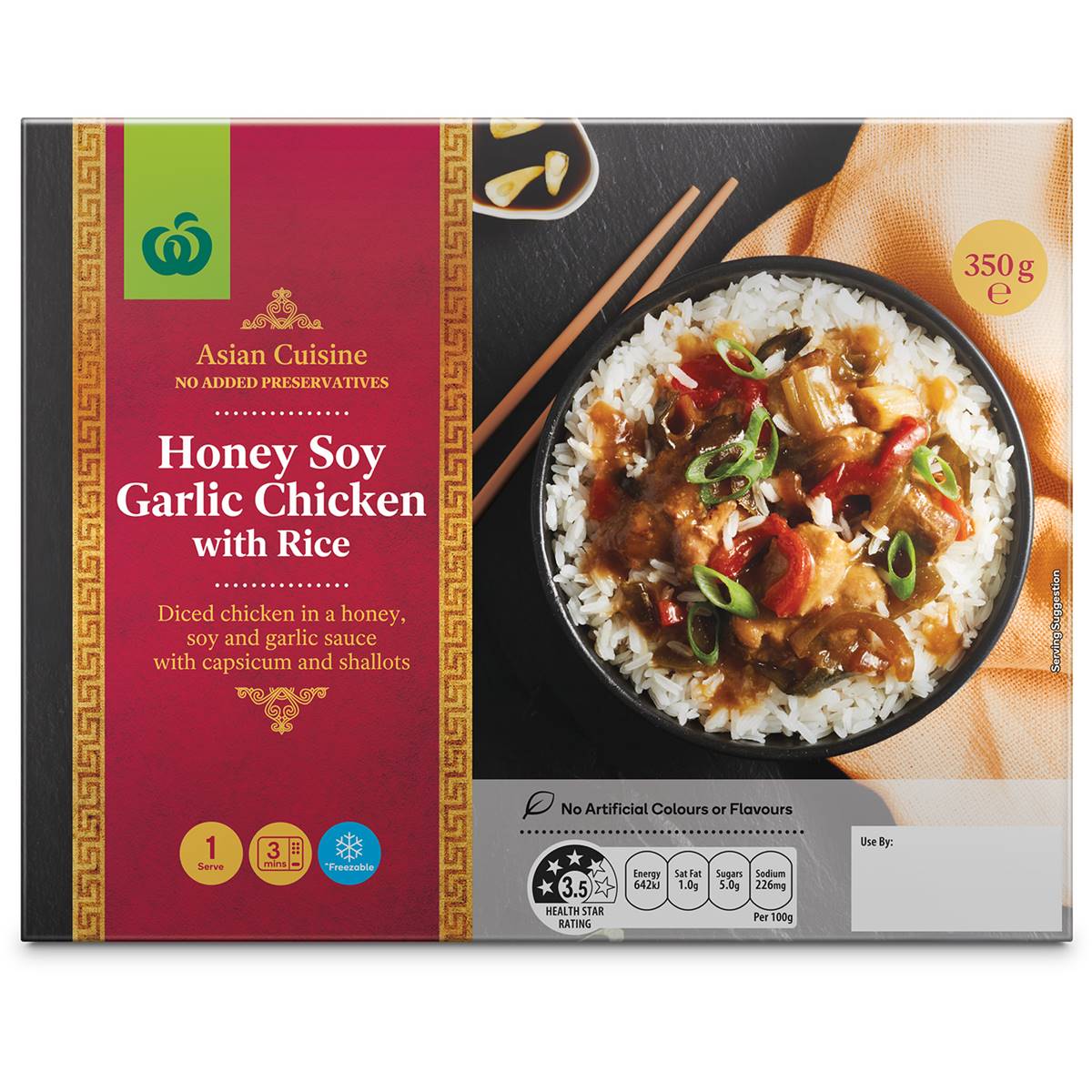 Woolworths Soy Garlic Chicken Chilled Meal 350g Woolworths