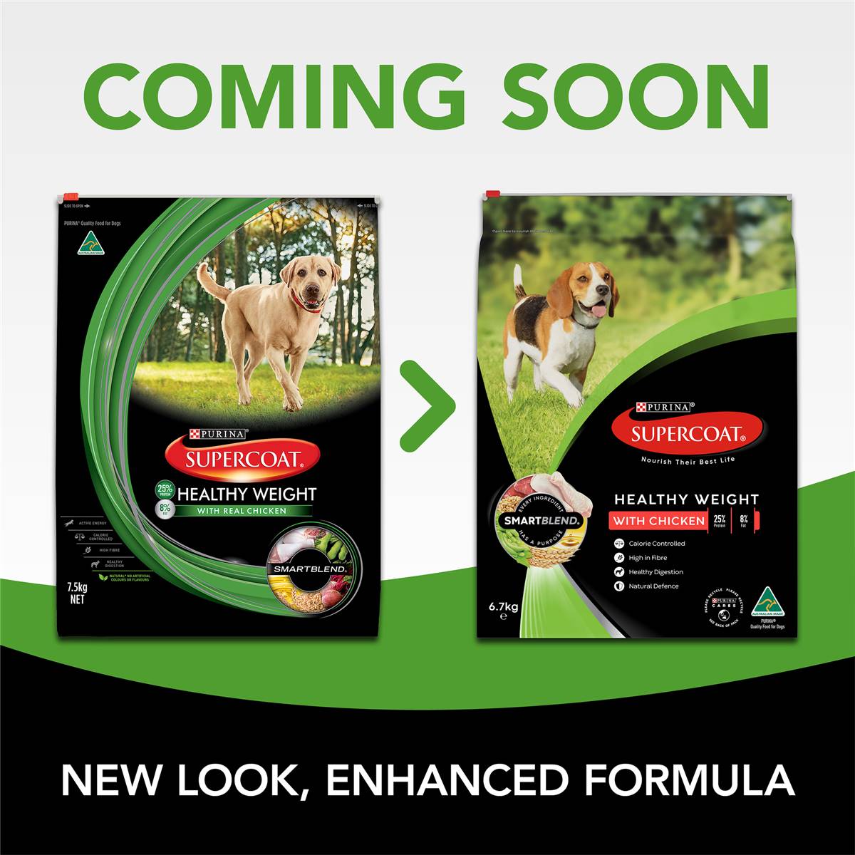 Supercoat Adult Healthy Weight Dry Dog Food 7.5kg Woolworths