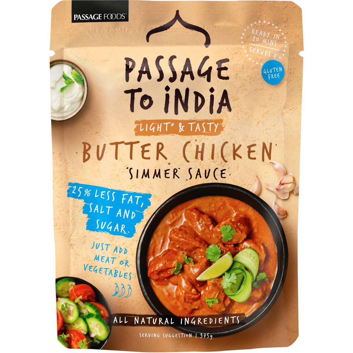Passage To India Butter Chicken 97 Fat Free 375g Woolworths