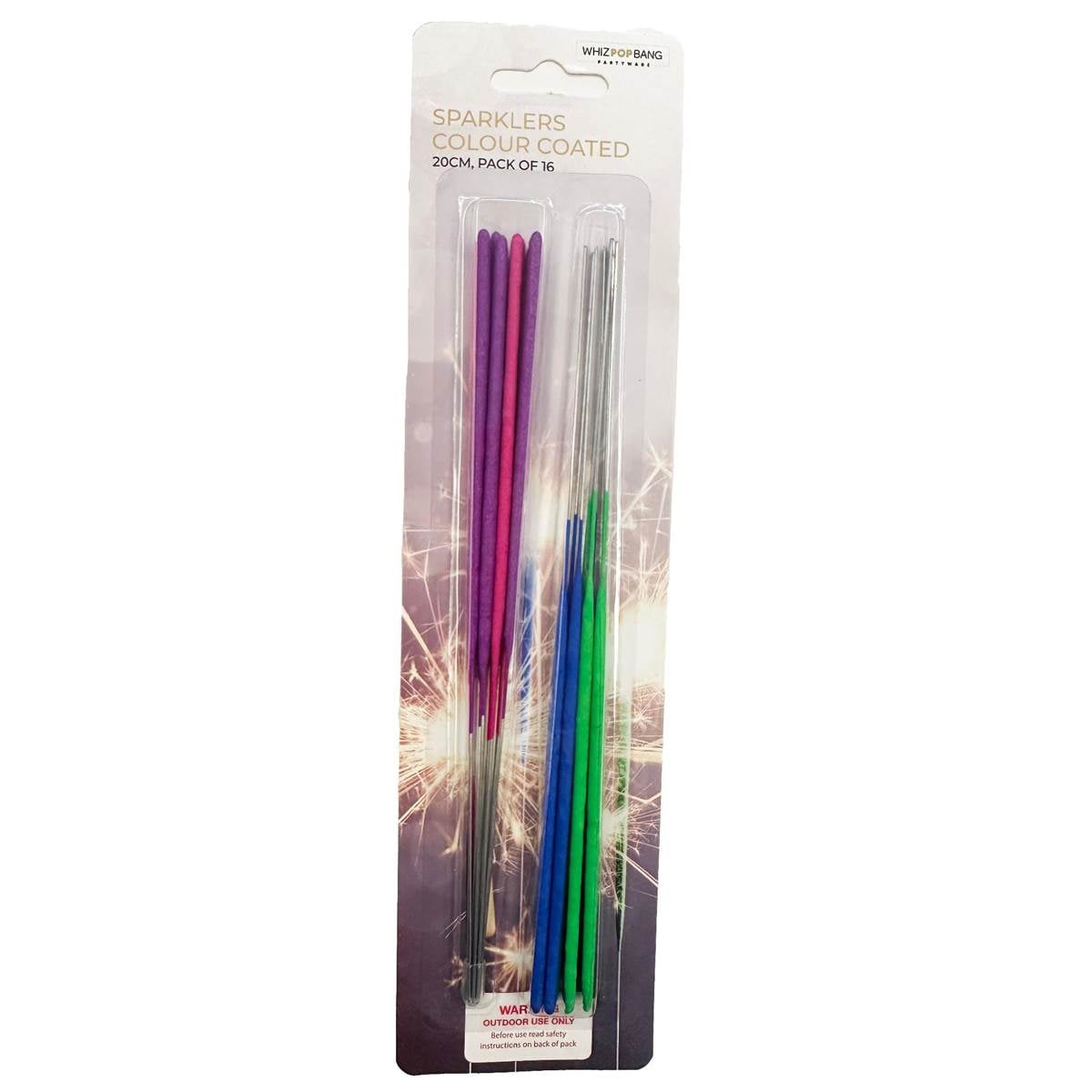 Whiz Pop Bang Colour Coated Sparklers Coloured Sparkler