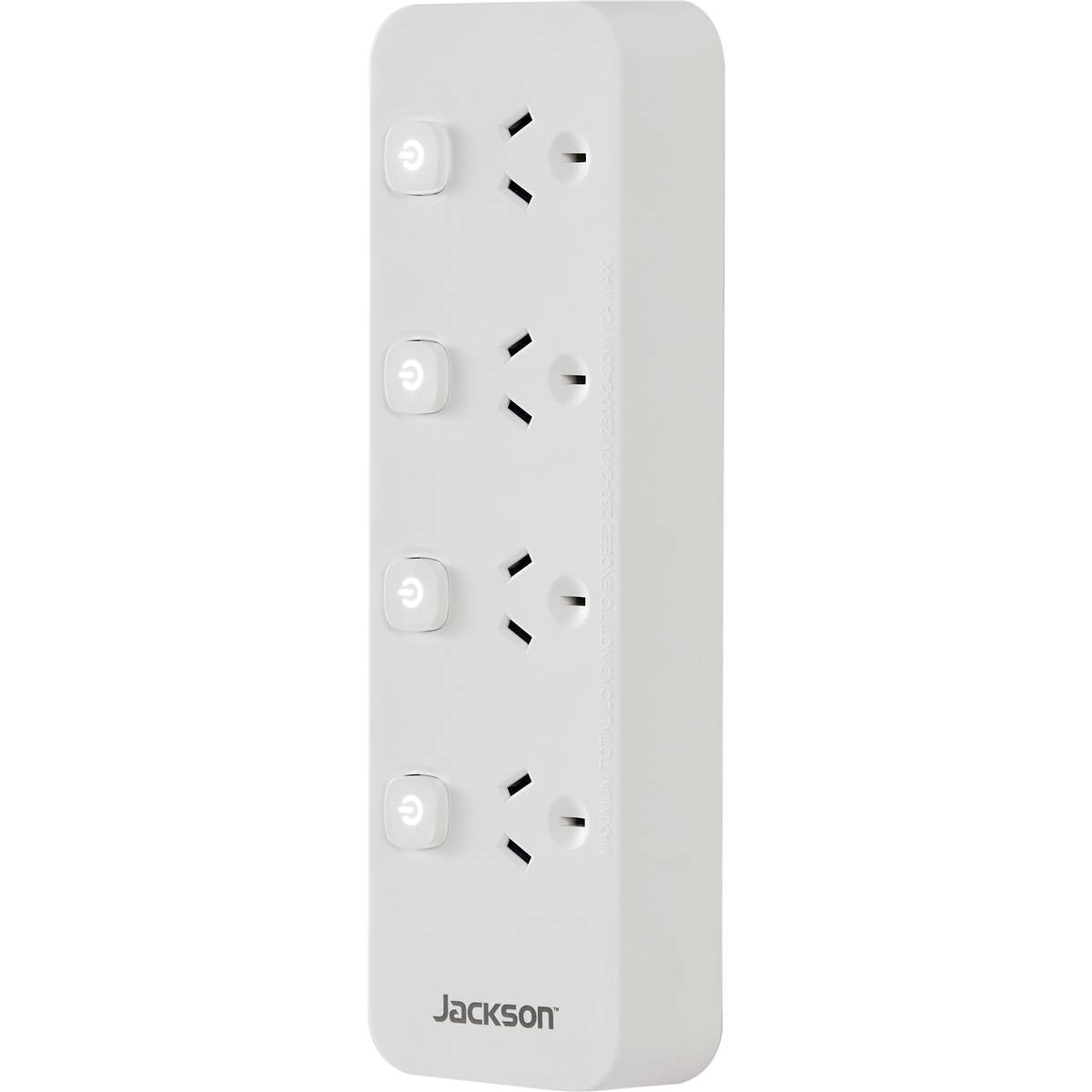 Jackson 4 Outlet Individually Switched Powerboard With 1 Metre Lead