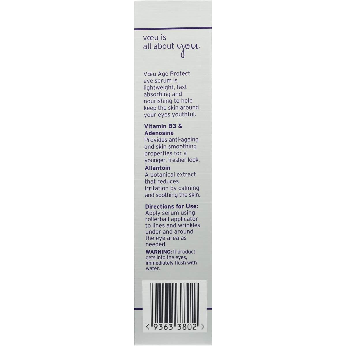 Voeu Age Protect Anti-ageing Eye Serum 15ml | Woolworths