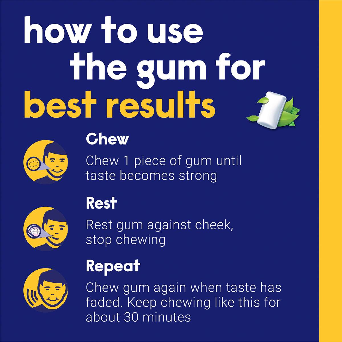 Nicabate Quit Smoking Chewing Gum Regular Strength 2mg Nicotine 100