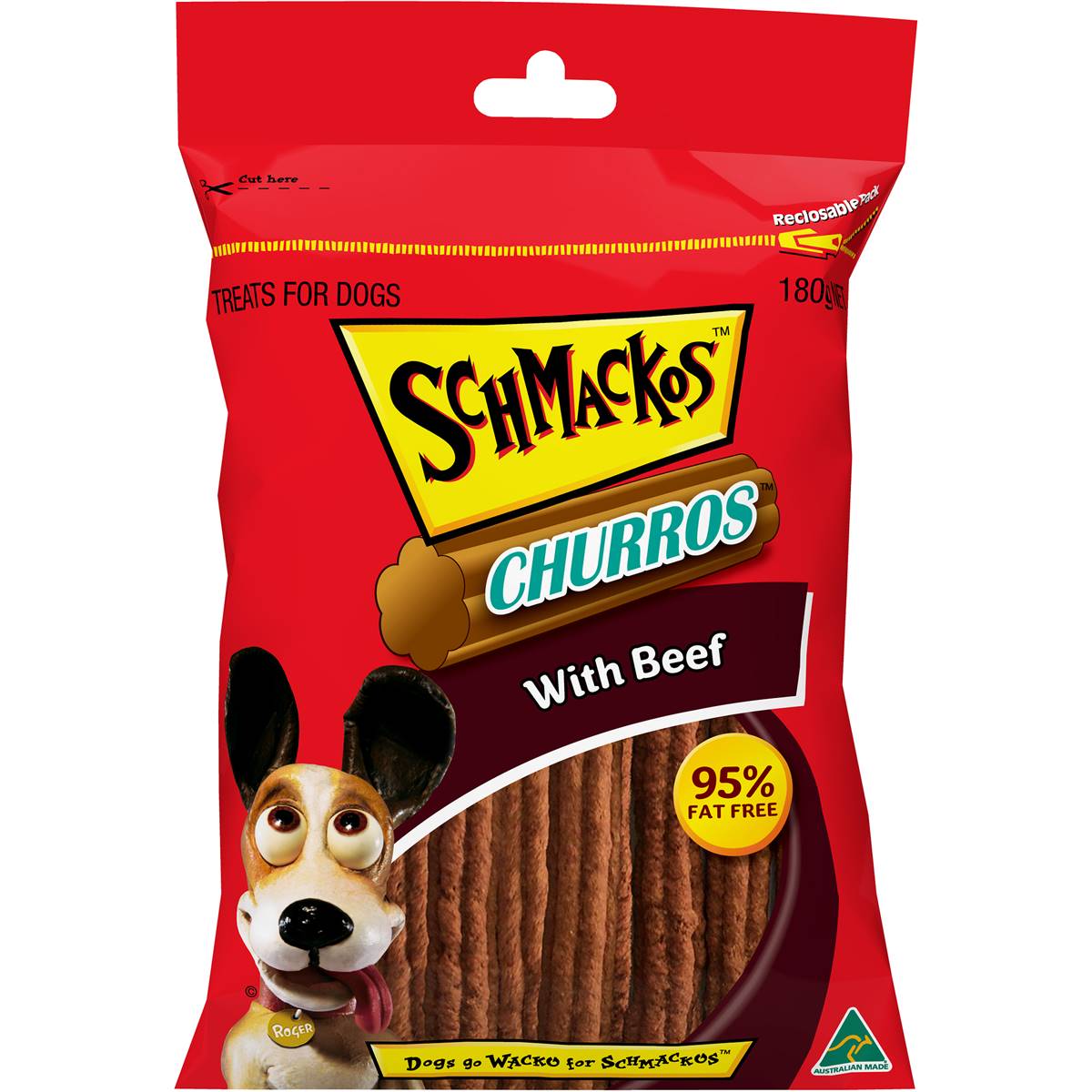 Schmackos Churros With Beef Dog Treats 180g Woolworths
