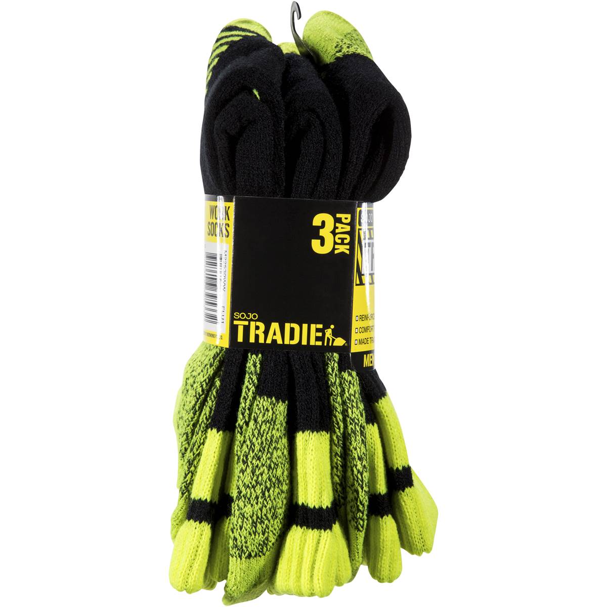 Tradie Men Work Socks Size 710 3pk Woolworths