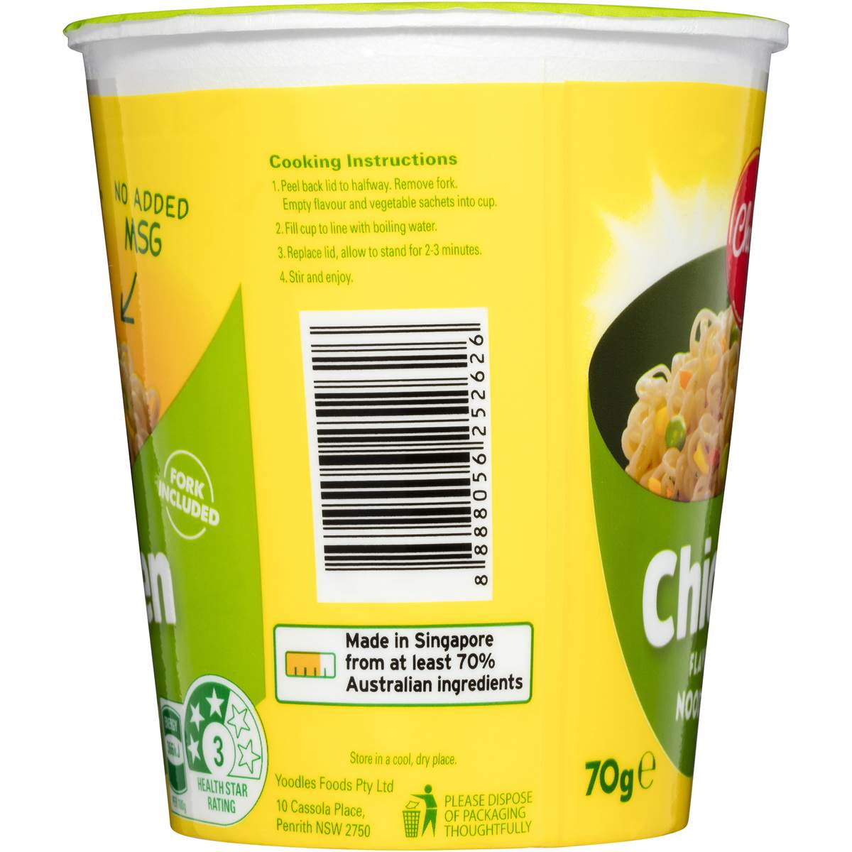 Choice Chicken Noodle Cup 70g Woolworths
