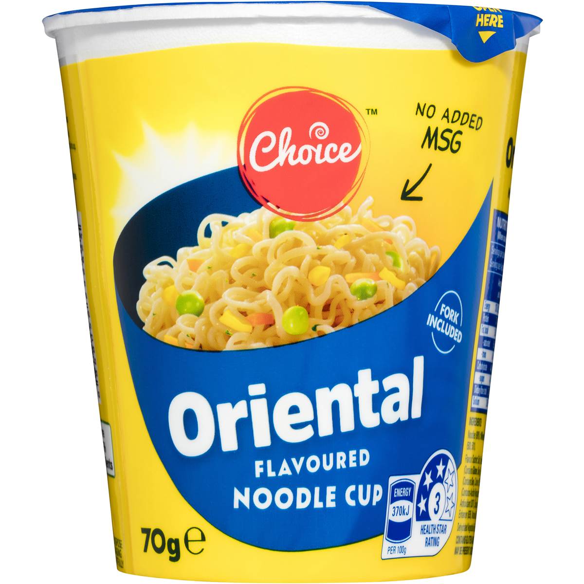 Choice Oriental Noodle Cup 70g Woolworths