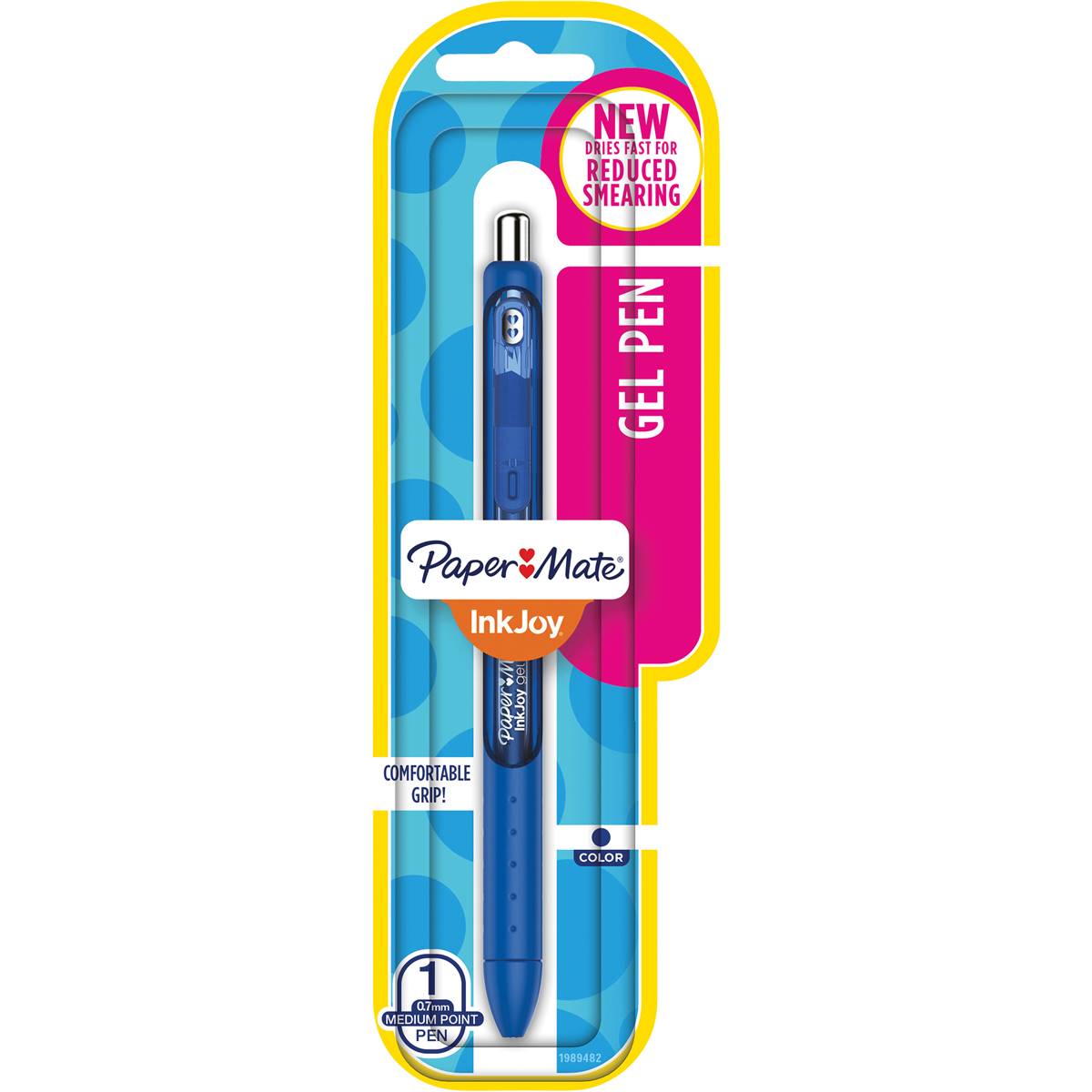 Paper mate inkjoy gel 0 7 blue each woolworths