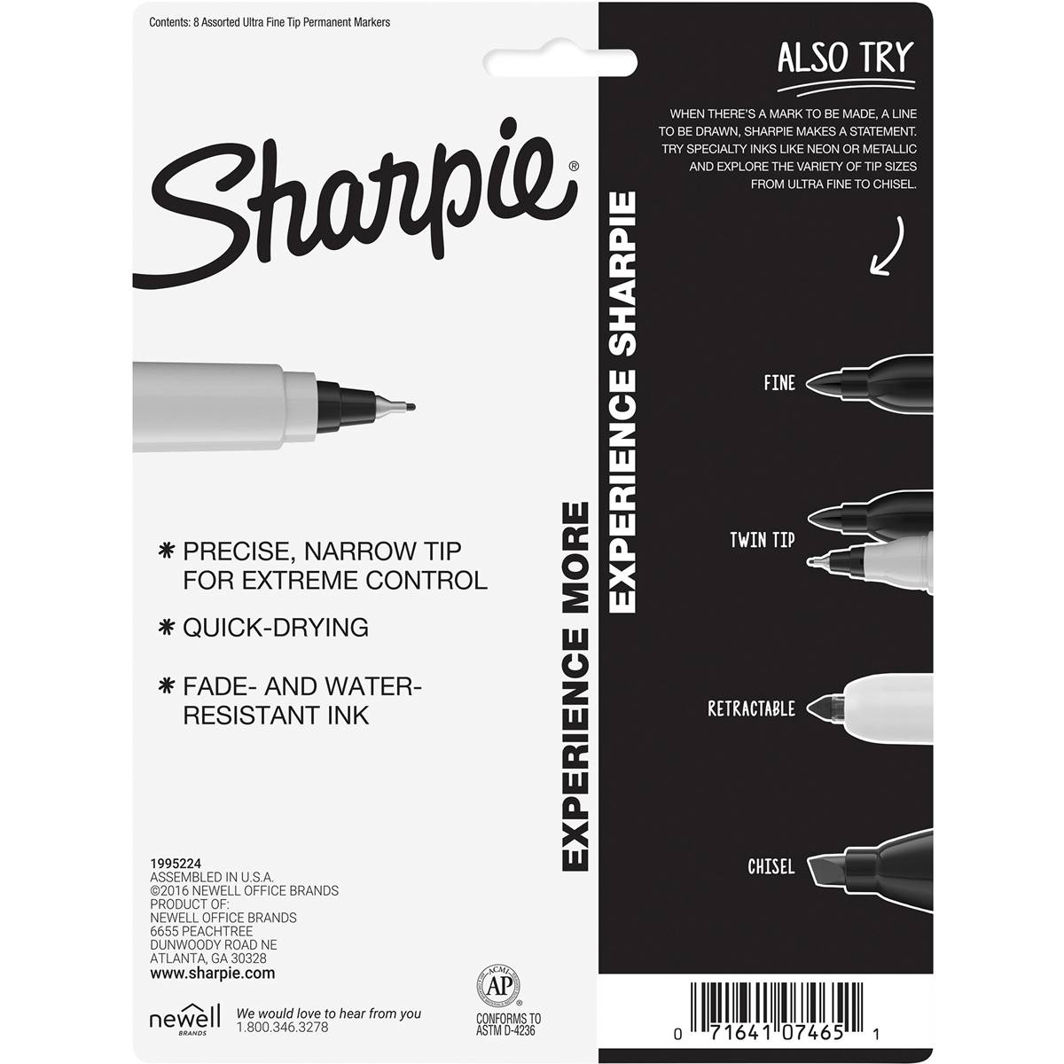 Sharpie Ultra Fine Pens 8 Pack Woolworths