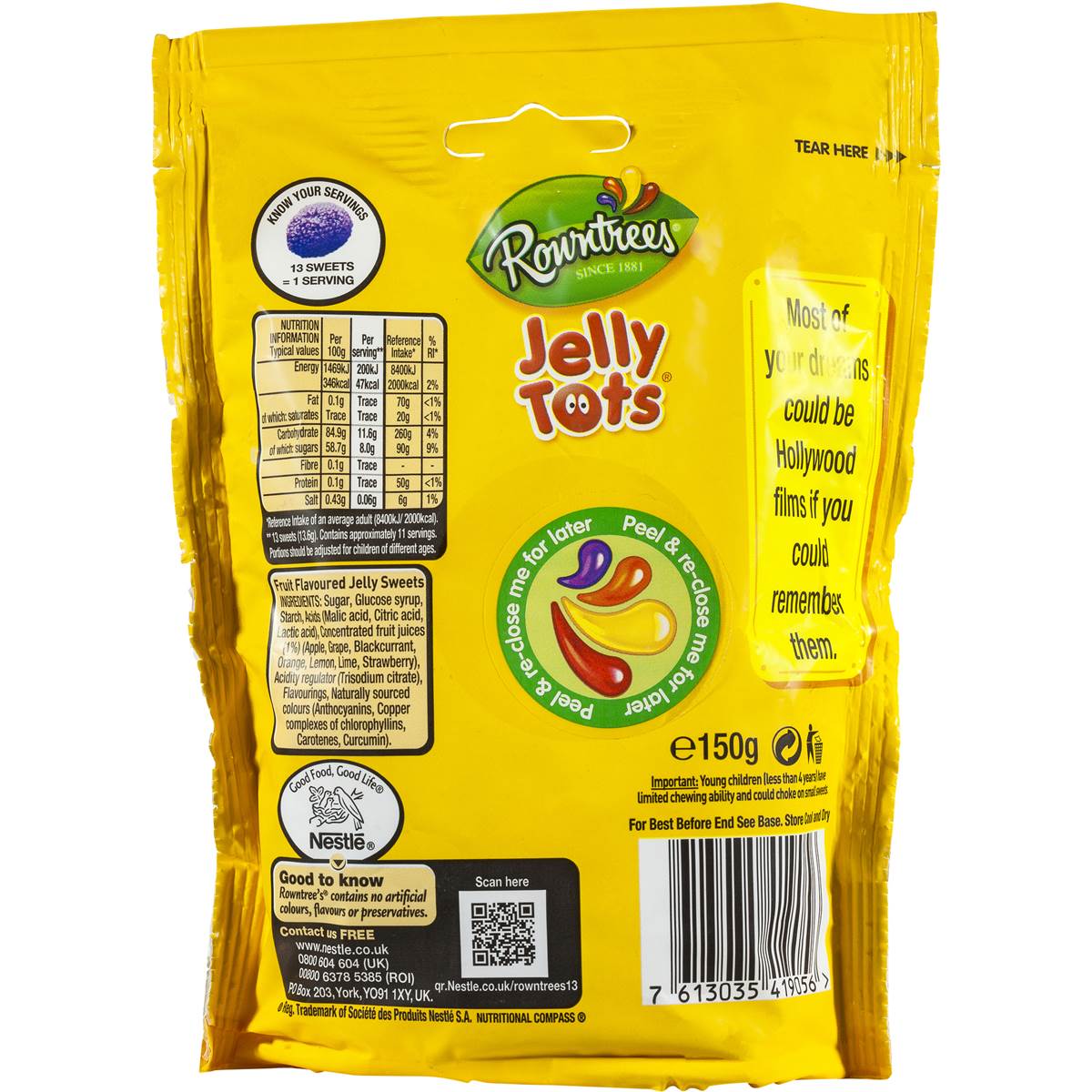 Rowntrees Jelly Tots 150g Woolworths