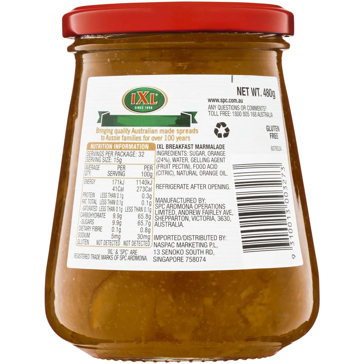 Ixl Breakfast Marmalade 480g Woolworths