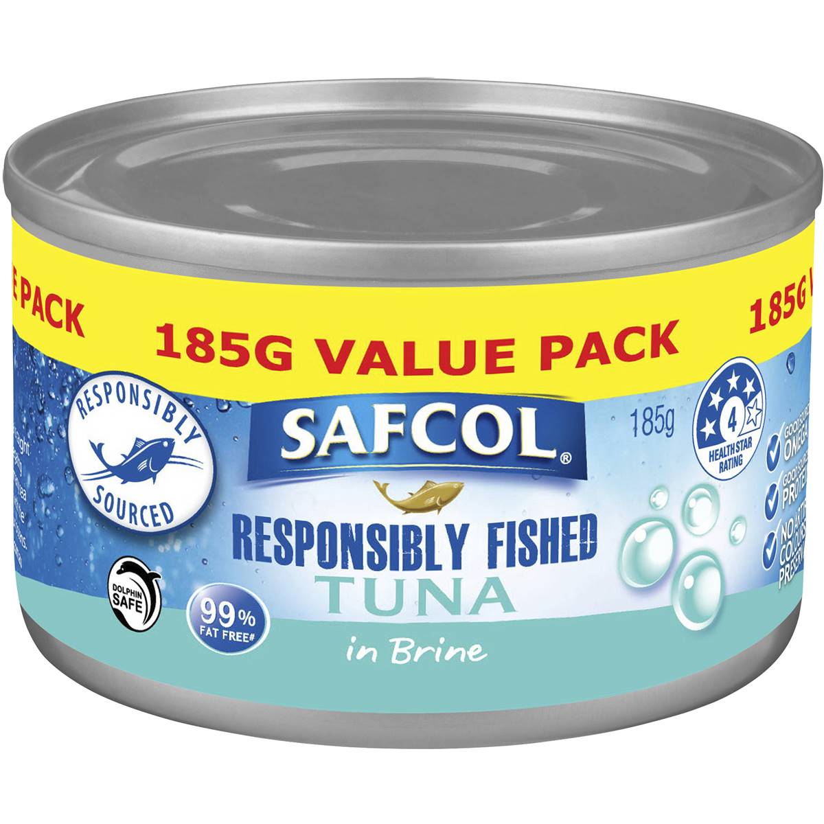 Safcol Tuna In Brine 185g Woolworths