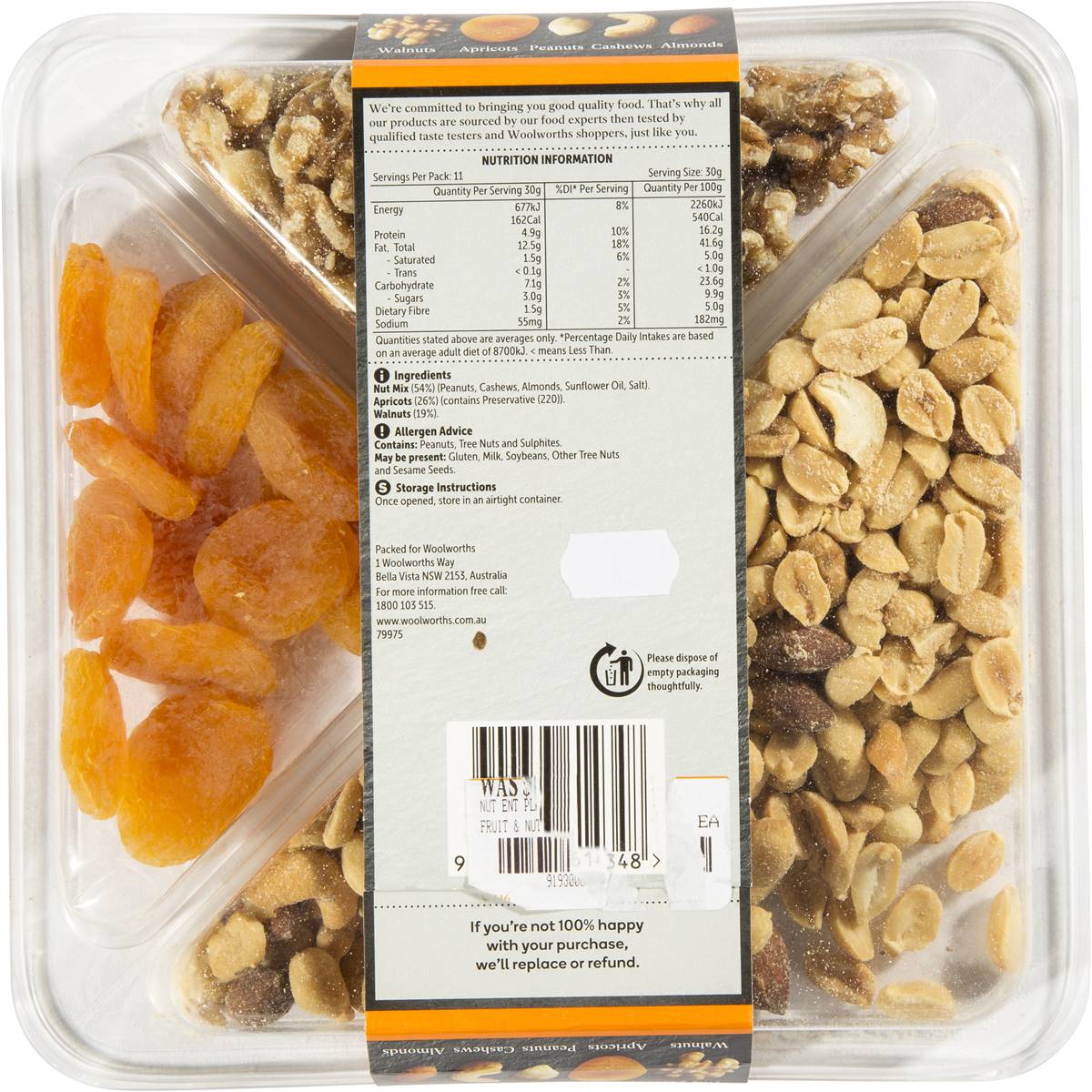 Woolworths Entertaining Platter Fruit & Nut Selection 335g Woolworths