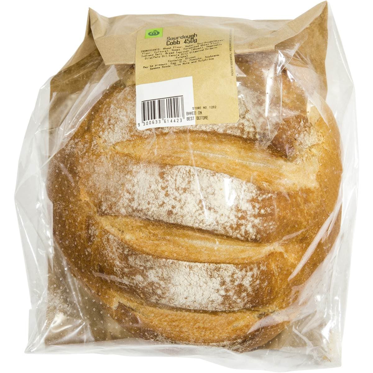 Woolworths Bread Sourdough Cobb 450g Woolworths