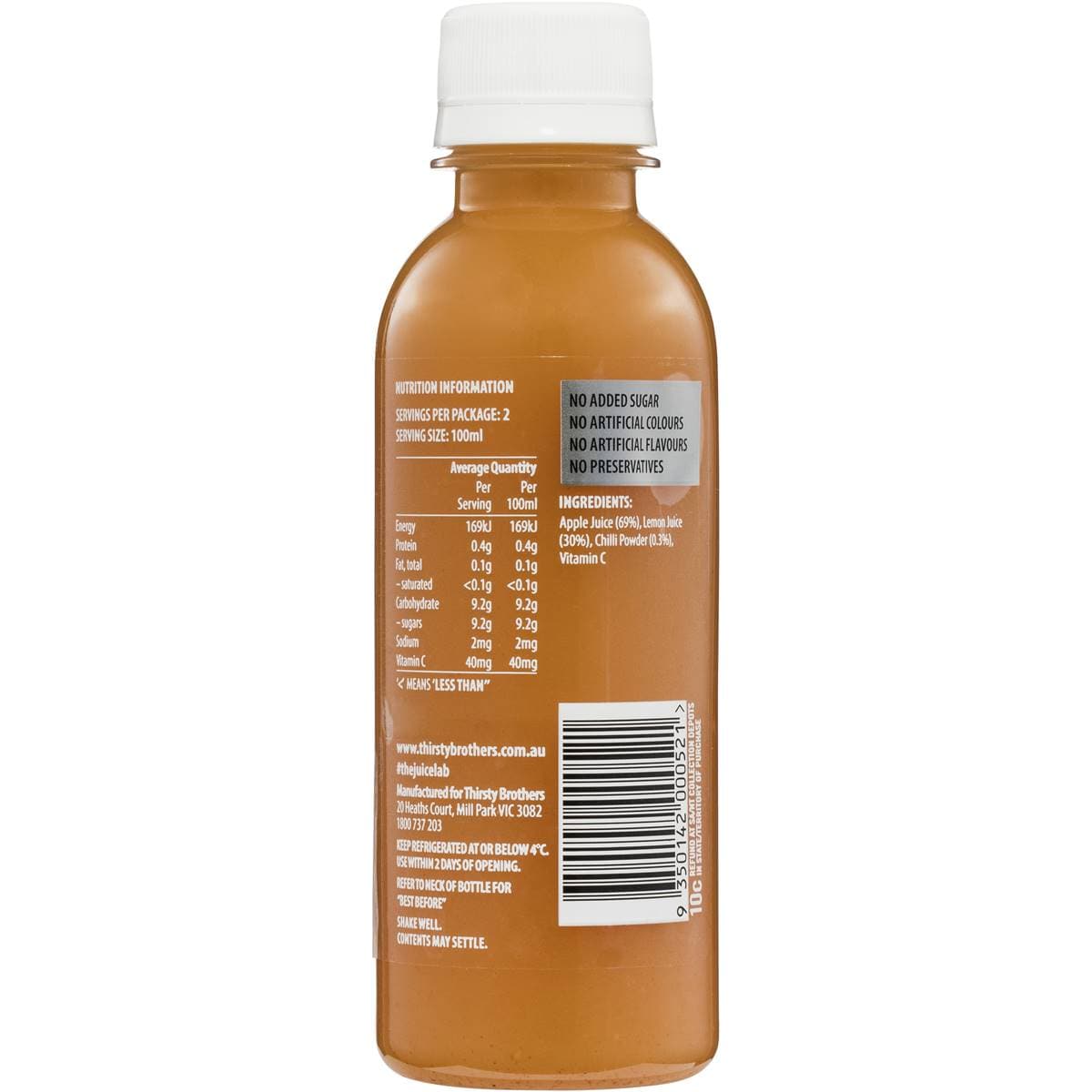 The Juice Lab Tonic Kick Start 200ml Woolworths
