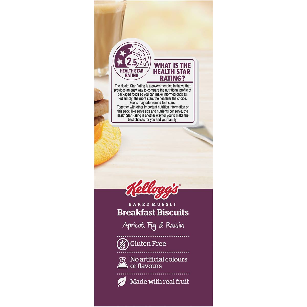 Kellogg's Baked Muesli Fruity Gf Snack Biscuits 200g Woolworths