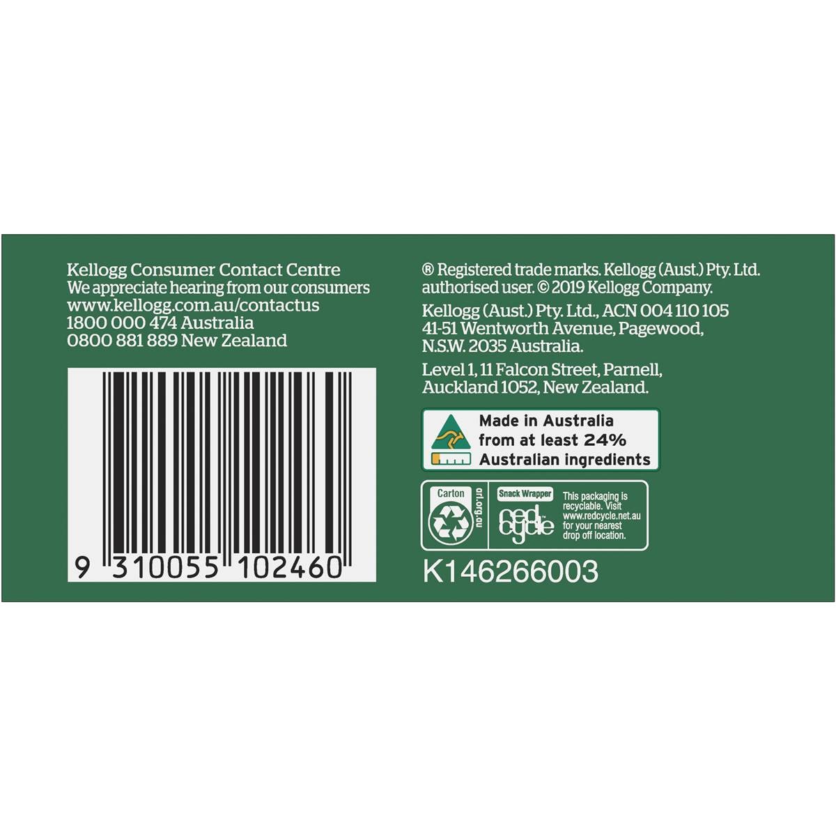 Kellogg's Baked Muesli Date & Apple Gf Snack Biscuits 200g Woolworths