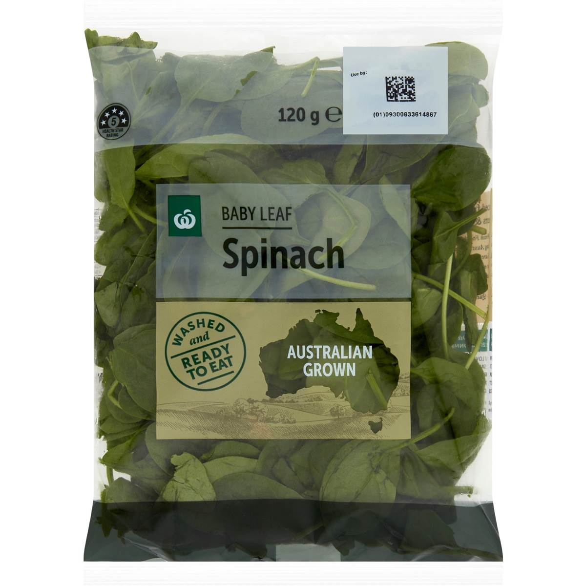 Woolworths Baby Leaf Spinach 120g Woolworths