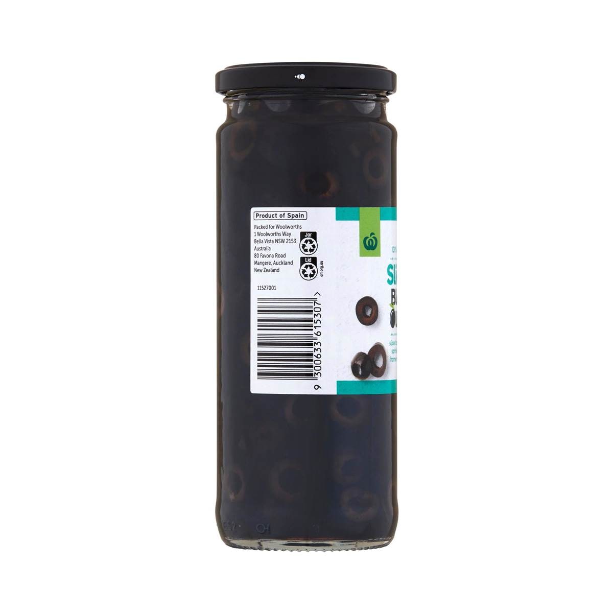 Woolworths Black Sliced Olives 430g Woolworths