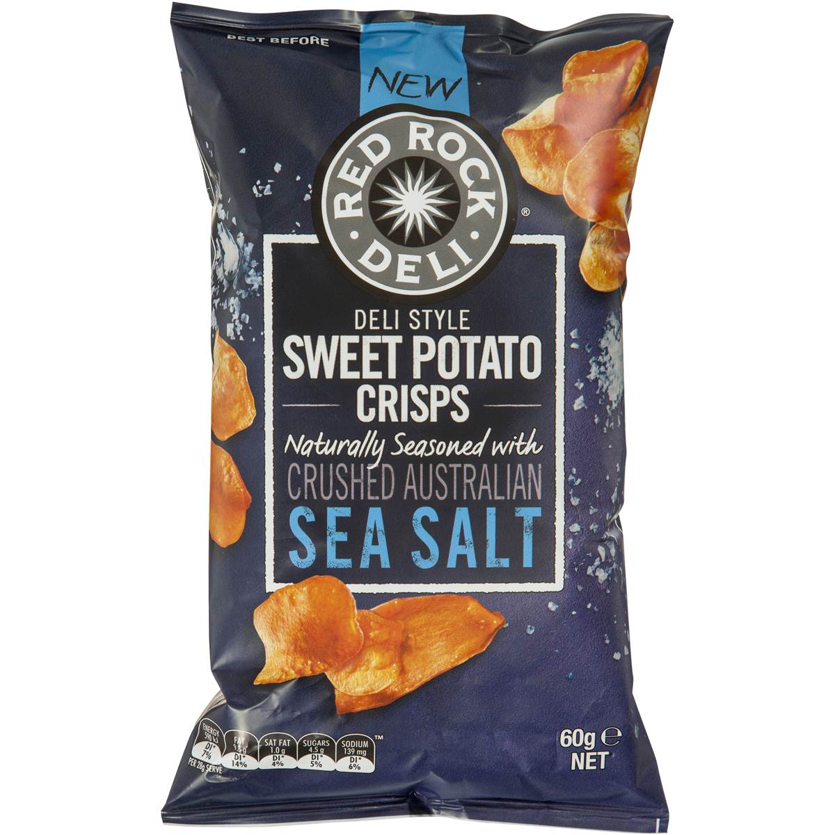 Red Rock Deli Chips Sea Salt 60g Woolworths