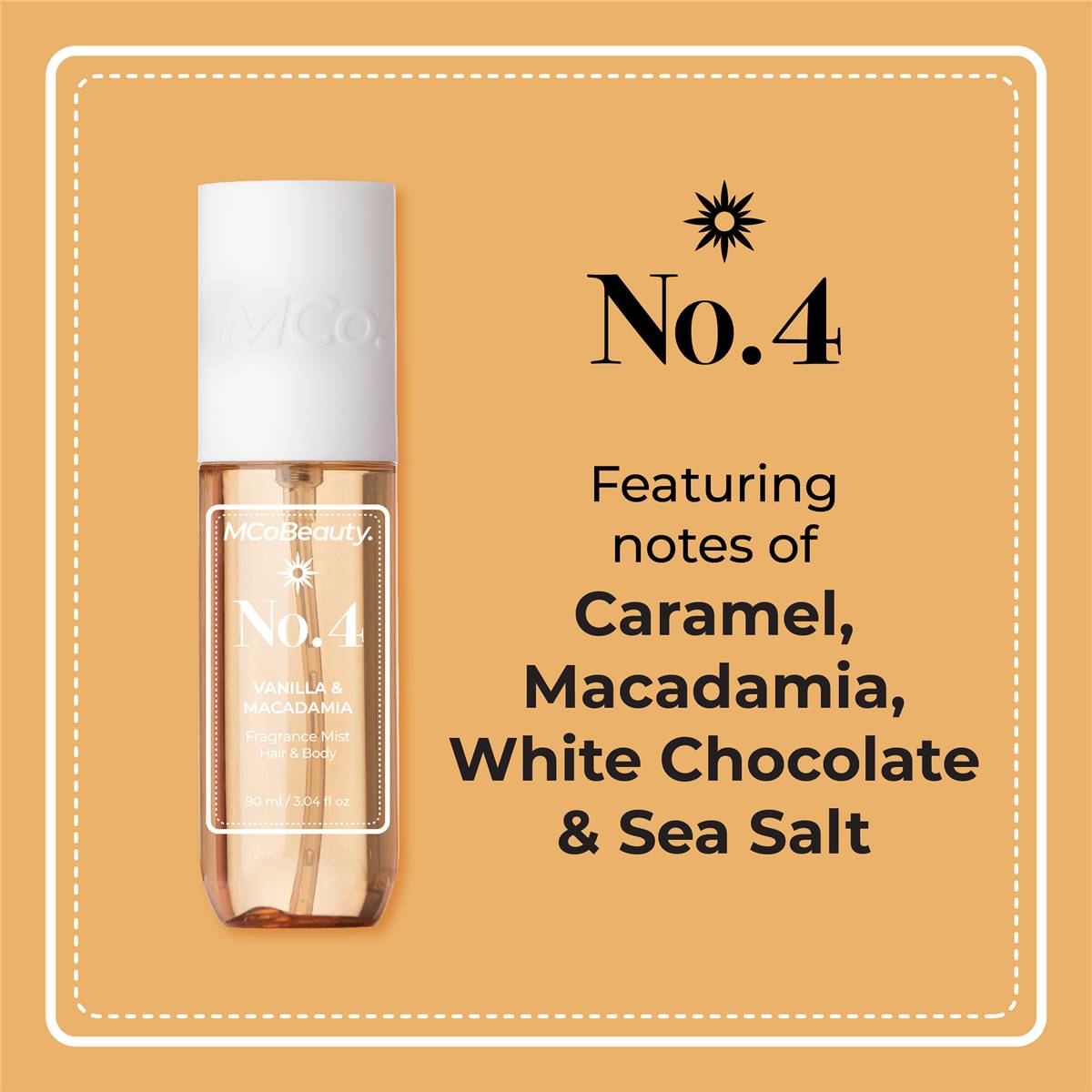 Mcobeauty Fragrance Mist Hair & Body Vanilla & Macadamia 90ml Woolworths