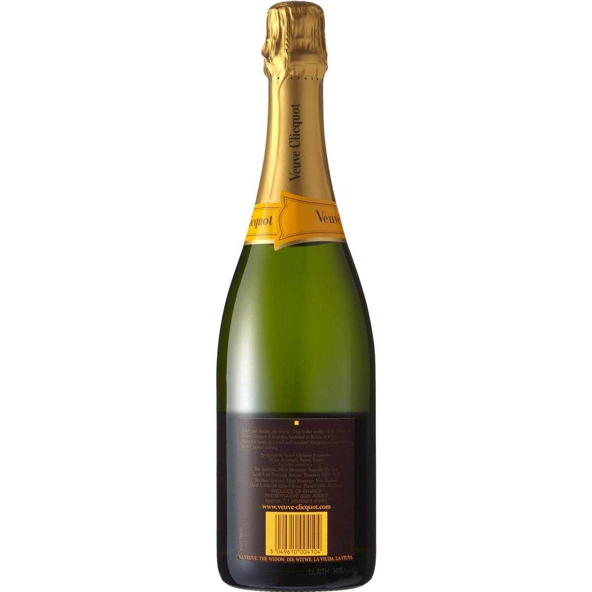 Veuve Clicquot Brut Champagne 750ml | Woolworths