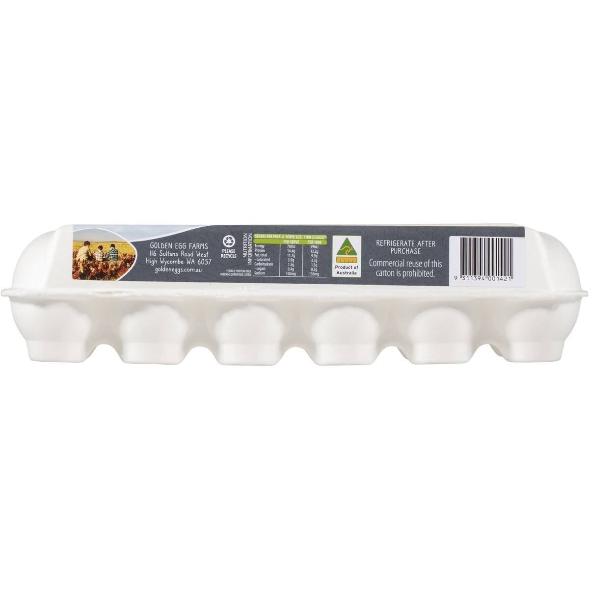 Golden Eggs 12 Jumbo Free Range Eggs 800g Woolworths